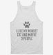 Funny Minuet Cat Breed white Tank