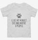 Funny Minuet Cat Breed white Toddler Tee