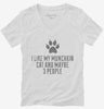 Funny Munchkin Cat Breed Womens Vneck Shirt 666x695.jpg?v=1700436410