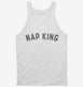 Funny Nap King white Tank