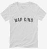 Funny Nap King Womens Vneck Shirt 666x695.jpg?v=1700393506