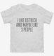 Funny Ostrich white Toddler Tee
