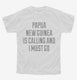Funny Papua New Guinea Is Calling and I Must Go white Youth Tee