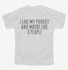 Funny Parrot Owner white Youth Tee