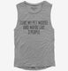 Funny Pet Mouse Owner grey Womens Muscle Tank