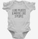 Funny Pilates white Infant Bodysuit