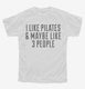 Funny Pilates white Youth Tee