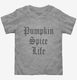 Funny Pumpkin Spice Life grey Toddler Tee