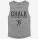 Funny Rock Climbing Chalk The Other White Powder grey Womens Muscle Tank