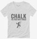 Funny Rock Climbing Chalk The Other White Powder white Womens V-Neck Tee