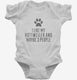 Funny Rottweiler white Infant Bodysuit