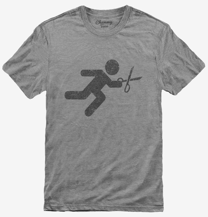 Funny Running With Scissors T-Shirt