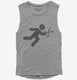 Funny Running With Scissors  Womens Muscle Tank
