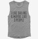 Funny Sailing Boat Owner  Womens Muscle Tank