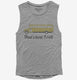 Funny School Bus Driver grey Womens Muscle Tank