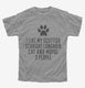Funny Scottish Straight Longhair Cat Breed grey Youth Tee