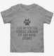 Funny Scottish Straight Longhair Cat Breed grey Toddler Tee