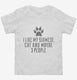 Funny Siamese Cat Breed white Toddler Tee