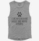 Funny Siberian Husky grey Womens Muscle Tank