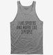Funny Spiders Pet Owner grey Tank