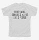 Funny Swing Dancing white Youth Tee