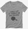 Funny Table Tennis Paddle Saying Womens Vneck