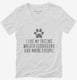 Funny Treeing Walker Coonhound white Womens V-Neck Tee