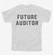 Future Auditor white Youth Tee