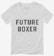 Future Boxer white Womens V-Neck Tee