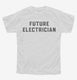 Future Electrician white Youth Tee