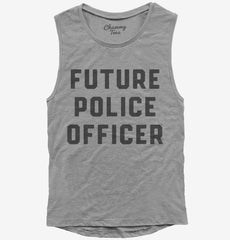 Future Police Officer Womens Muscle Tank