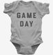 Game Day grey Infant Bodysuit