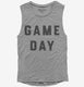 Game Day grey Womens Muscle Tank