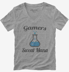 Gamers Sweat Mana Womens V-Neck Shirt