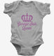 Garage Sale Queen grey Infant Bodysuit
