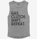 Gas Clutch Shift Repeat  Womens Muscle Tank