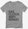 Gas Clutch Shift Repeat Womens Vneck
