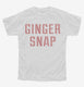 Ginger Snap white Youth Tee