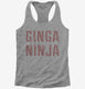 Ginja Ninja grey Womens Racerback Tank