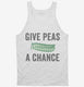 Give Peas A Chance white Tank