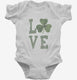 Green Shamrock Love  Infant Bodysuit