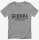 Grumpa  Womens V-Neck Tee