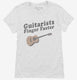 Guitarists Finger Faster white Womens