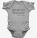 Gun Rights Benjamin Franklin Quote grey Infant Bodysuit