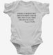 Gun Rights Benjamin Franklin Quote white Infant Bodysuit