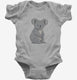 Happy Baby Koala grey Infant Bodysuit