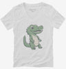 Happy Crocodile Womens Vneck Shirt 666x695.jpg?v=1700301055