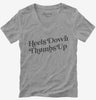 Heels Down Thumbs Up Horse Riding Womens Vneck