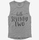 Hello Seventy Two 72nd Birthday Gift Hello 72  Womens Muscle Tank