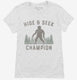 Hide And Seek Champion Funny Bigfoot white Womens